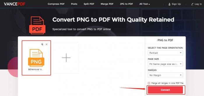 how to convert png to pdf on windows 10_vancepdf_step 2